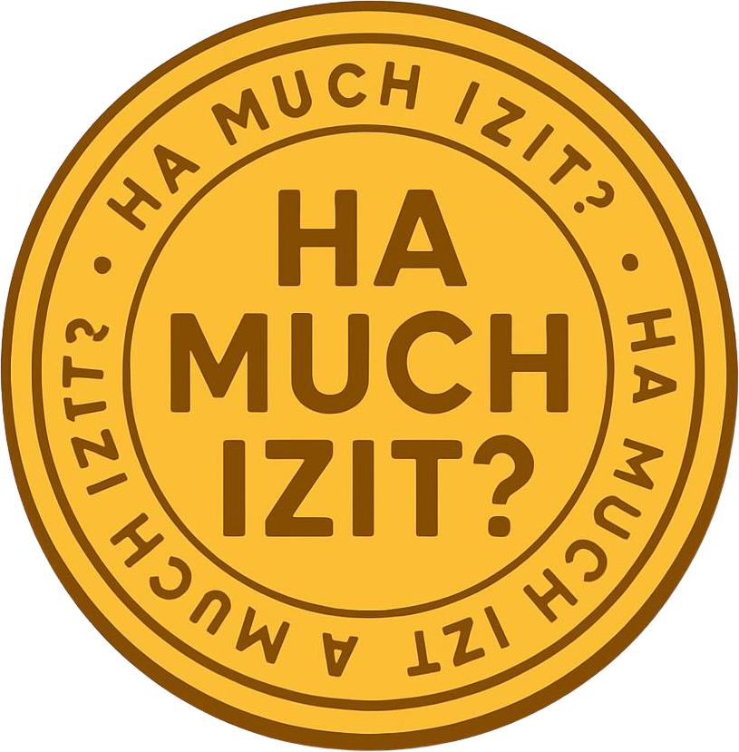 ha much izit? Classic black bucket hat
