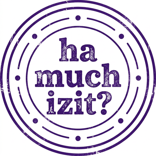 ha much izit? Blure front chest print